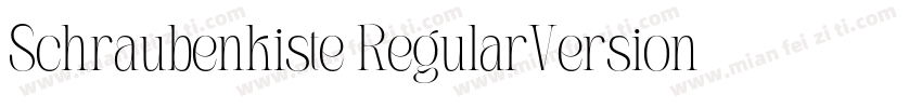 Schraubenkiste RegularVersion 0002字体转换